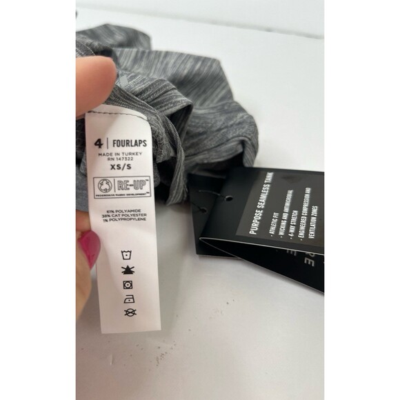 NWT Women’s Fourlaps Purpose Seamless Tank Grey Heather Size XS/S #396 - Picture 7 of 12
